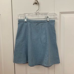American apparel *lulu mini* denim skirt